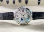Copy Cartier Ballon Bleu De Silver Moonphase Face SS Quartz Watch